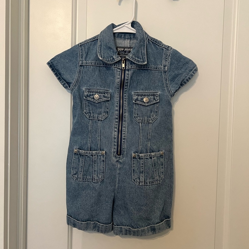 Girls Denim Romper